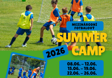 Mezinárodní fotbalový Summer Camp 2026 pro děti 7-14 let